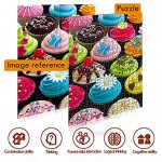 500 Pieces Assorted Cupcake Jigsaw Puzzle for Adults and Kids Big Size Gift Idea