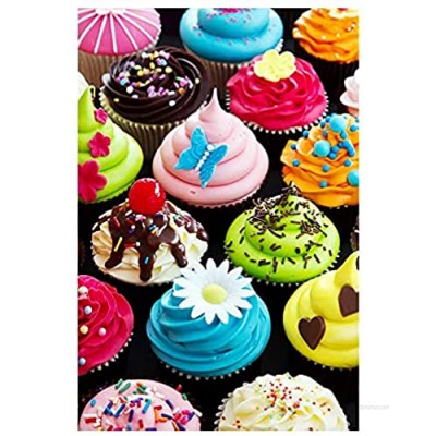 500 Pieces Assorted Cupcake Jigsaw Puzzle for Adults and Kids Big Size Gift Idea