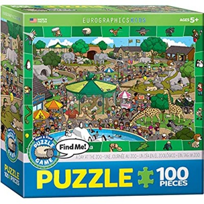 A Day at the Zoo - Spot and Find Puzzle  100-Piece