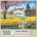 Bits and Pieces - 500 Piece Jigsaw Puzzle -Spring Ahead - Scenic Spring - by Artist John Sloane - 500 pc Jigsaw