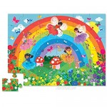 Crocodile Creek - Over The Rainbow - 36-Piece Jigsaw Floor Puzzle with Heavy-Duty Shaped Box for Storage Large 20 x 27 Completed Size Designed for Kids Ages 3 Years and up