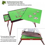 Fanwer Wooden Jigsaw Puzzle Table with Tilting Non-Slip Surface for 1500 Pieces Portable Folding Board for Games with 2 Drawers Gift for Puzzle Amateur Especially Suitable for Neck or Back Painer
