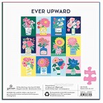 Galison Ever Upward Jigsaw Puzzle 500 Pieces 20” x 20” – Colorful Jigsaw Puzzle Featuring Illustrations by Emily Taylor – Thick Sturdy Pieces Challenging Family Activity Great Gift Idea
