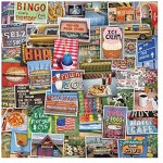 Galison Snapshots of America 500 Piece Jigsaw Puzzle for Families and Adults USA Puzzle with Scenes from Life in America