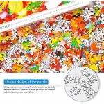 Jigsaw Puzzles for Adults 1000 Piece Large Candy Puzzles Challenging Game Gift Toys for Adults Kids Teens Family Puzzles(27.5 in x 19.6 in) (Candy)