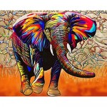 Jigsaw Puzzles for Adults 1000 Pieces Puzzles for Adults Thickened Large Puzzle for Teens Kids Painted Elephant 27.5x19.7