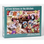 Kittens in The Kitchen Kid's Jigsaw Puzzle 100 Piece