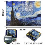 MaxRenard 1000 Piece Puzzles for Adults Starry Night Jigsaw Puzzle 1000 Pieces Van Gogh Puzzle Cool Classic Famous Paintings