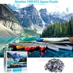 Newtion 1000 PCS 30 x 20 Jigsaw Puzzles for Kids Adult - Moraine Lake Puzzle Educational Intellectual Decompressing Fun Game