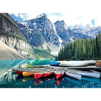 Newtion 1000 PCS 30" x 20" Jigsaw Puzzles for Kids Adult - Moraine Lake Puzzle  Educational Intellectual Decompressing Fun Game