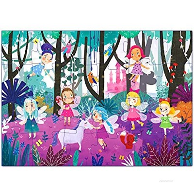 Puzzles for Kids Ages 3-5 Premium 24 Piece Fairy Forest Floor Puzzles for Kids Ages 3-8  Preschool Jigsaw Puzzles Educational Toys for Boys & Girls 3 4 5 6 7 8 Years Old