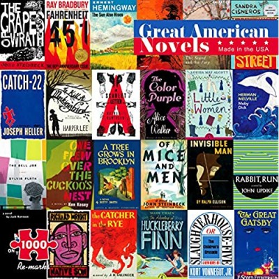 Re-marks Great American Novels 1000 Piece Puzzle
