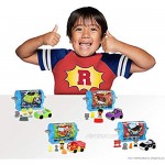 Ryan's Mystery Playdate Puzzle Box Police Ryan Figure Vehicle and Three Accessories