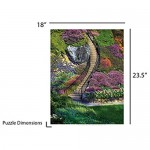 Springbok's 500 Piece Jigsaw Puzzle Garden Stairway Multi