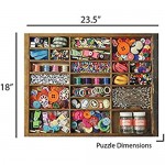 Springbok's 500 Piece Jigsaw Puzzle The Sewing Box Multi