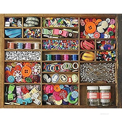 Springbok's 500 Piece Jigsaw Puzzle The Sewing Box  Multi