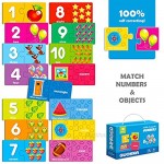 Toddlers Puzzles for Kids Ages 2-4 – Educational Learning Toys for Toddlers 1-3 - Matching Games Numbers and Opposites - Gift Self-Correcting Developmental Activities for Boy and Girl 3-5 Years Old