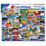 White Mountain Puzzles Michigan Collage - 1000 Piece Jigsaw Puzzle