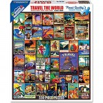White Mountain Puzzles Travel The World - 550 Piece Jigsaw Puzzle