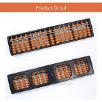 Abacus Soroban 17 Digits Rods Chinese Japanese Abacus Calculator Educational Tools Abacus Counting Tool for Adults Kids