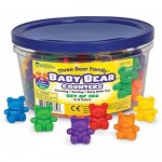 Baby Bear Counters 6 colors Set of 102