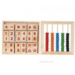 FightingGirl Wooden Abacus Children Kids Counting Number Maths Learning Developmental Toy Gift for 3+ Year Old Boys Girls