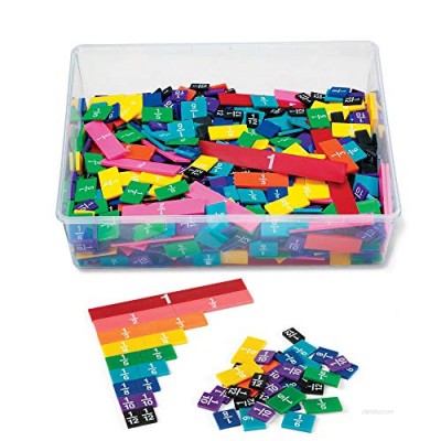 hand2mind Plastic Rainbow Fraction Tiles  Montessori Math Materials for Kids to Learn Fraction Equivalence Math Manipulatives 4th Grade Fraction  Homeschool Supplies (15 Sets of 51 Pieces)