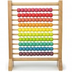 Imagination Generation Wooden Abacus Classic Counting Tool Counting Frame Educational Toy with 100 Colorful Beads