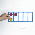 LEARNING ADVANTAGE Giant Magnetic Foam Ten Frames - In Home Learning Manipulative for Early Math - 2 Frames with 20 Disks - Teach Number Concepts Addition and Subtraction