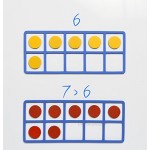 LEARNING ADVANTAGE Giant Magnetic Foam Ten Frames - In Home Learning Manipulative for Early Math - 2 Frames with 20 Disks - Teach Number Concepts Addition and Subtraction