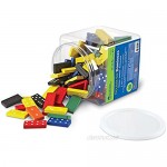 Learning Resources Double-six Dominoes In Bucket Teaching aids Math Classroom Accessories 168 Pieces Ages 5+
