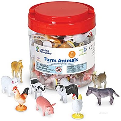 Learning Resources Farm Animal Counters  10 Different Animals  Set of 60  Ages 3+