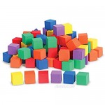 Learning Resources Hands-On Soft Color Cubes Set of 102 Assorted Colors Ages 3+