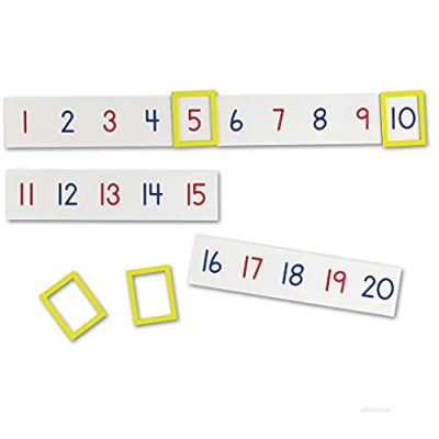 Learning Resources Magnetic Number Line 1-100  20 Magnets  Classroom Accessories  Teacher Aids  Sets of 5 Magnets  Ages 3+ (LER5194)