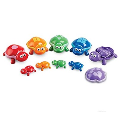Learning Resources Number Turtles Set  Fine Motor Tools for Toddlers  Counting  Color & Sorting Toy  15 Pieces  Ages 2+