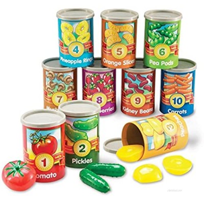 Learning Resources One To Ten Counting Cans Toy Set  65 Pieces Multicolor 4-1/4 x 3 in
