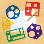 Learning Resources Primary Shapes Template Set Geometric Shapes Tracing Helper Ages 4+