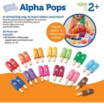 Learning Resources Smart Snacks Alpha Pops Alphabet Matching & Fine Motor Skills Toy Letters 26 Double Sided Pieces Ages 2+