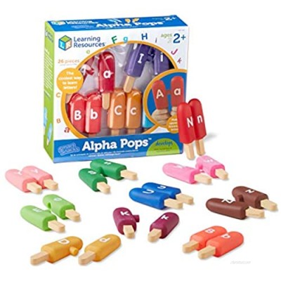 Learning Resources Smart Snacks Alpha Pops  Alphabet Matching & Fine Motor Skills Toy  Letters  26 Double Sided Pieces  Ages 2+