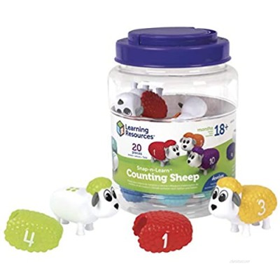 Learning Resources Snap-n-Learn Counting Sheep  Fine Motor  Counting & Sorting Toy  Ages 18 mos+