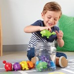 Learning Resources Snap-n-Learn Matching Dinos Fine Motor Counting & Sorting Toy 18 Pieces Ages 2+