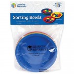 Learning Resources Three Bear Family Sorting Bowls Set of 6 Bowls Assorted Colors 6 in Diameter Ages 4+