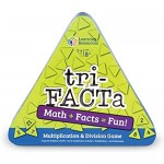 Learning Resources tri-FACTa Multiplication & Division Game Homeschool Math Game 2-4 Players 104 Piece Set Ages 8+