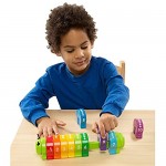 Melissa & Doug Counting Caterpillar - Classic Wooden Toy With 10 Colorful Numbered Segments