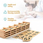Montessori Math Material Teen & Ten Boards Educational Toy for Age 3-6 Family Version Teaching Aids