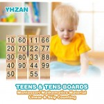 Montessori Math Material Teen & Ten Boards Educational Toy for Age 3-6 Family Version Teaching Aids