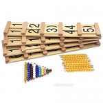 Montessori Seguin Boards with Beads Home Edition Montessori Math Toys Material for Kids Seguin Boards & Beads