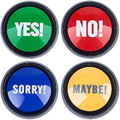 MyMealivos Set of 4   The NO  YES  Sorry and Maybe Buttons