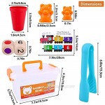 Riccione Rainbow Counting Bears with Matching Sorting Cups 112 Piece Super Value Set Montessori Educational Toddler STEM Motor Skills Therapy Math Sorting Preschool Learning Toys