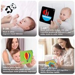 100 PCS 200 Page Black White Colorful 3D Visual Stimulation Baby Flashcard for Newborn Baby Infant Gift (4 Levels 0-36 Months 5.5” X 5.5”)